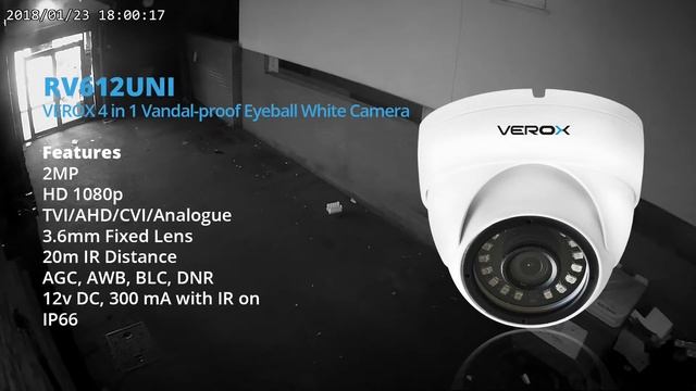 RV612UNI - VEROX 4 in 1 Vandal-proof Eyeball Camera смотреть онлайн