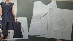 Моделирование. Стильная блуза. Выкройка № 1621.