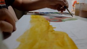 картина  "деревенский пейзаж"