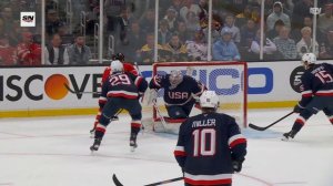 Canada's Sam Bennett Roofs Equalizer Past Connor Hellebuyck