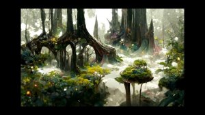 AI generated art | a magical forest | Disco Diffusion