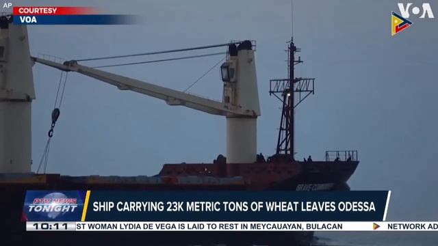 Ship carrying 23-K metric tons of wheat leaves Odessa смотреть онлайн