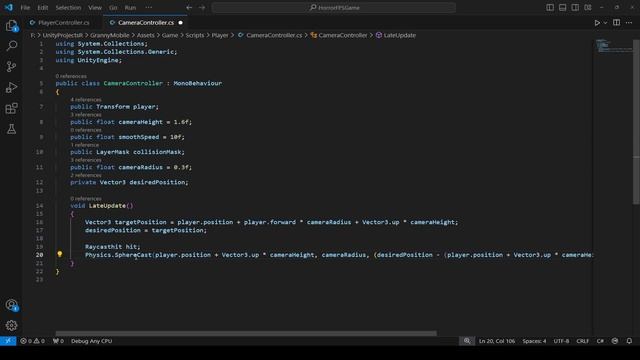 Unity 3d Camera Collision | Granny iOS Android Mobile Game Development Tutorial смотреть онлайн