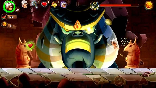 Jungle Adventures 3 five Bosses (Gorilla Monkey King , Scorpion, Mummy, Anglerfish) смотреть онлайн