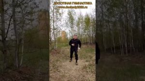 Упражнения с мечом Цзянь в лесу (11)