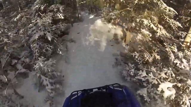 2014 Yamaha Grizzly 700 S-LE Snow ride Part 1 смотреть онлайн