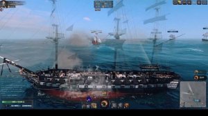 World of Sea Battle. обзор на Тяжелый фрегат IV ранга Constitution.
