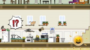 котенок наводит порядок на кухне😀 #игры #маленькиеигры #котэ #котик