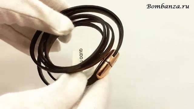 Браслет Qudo, Classico Duo RG коричневый