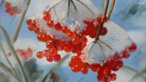 Калина.Живопись маслом