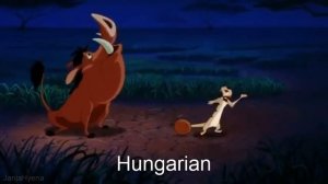 Timon and Pumbaa - Stand by Me One Line Multilanguage (6 Versions)