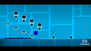 Прохождение третьего уровня Geometry Dash со всеми звёздами.