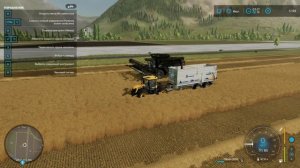 Выгрузка урожая в Farming Simulator 22 для транспортировки