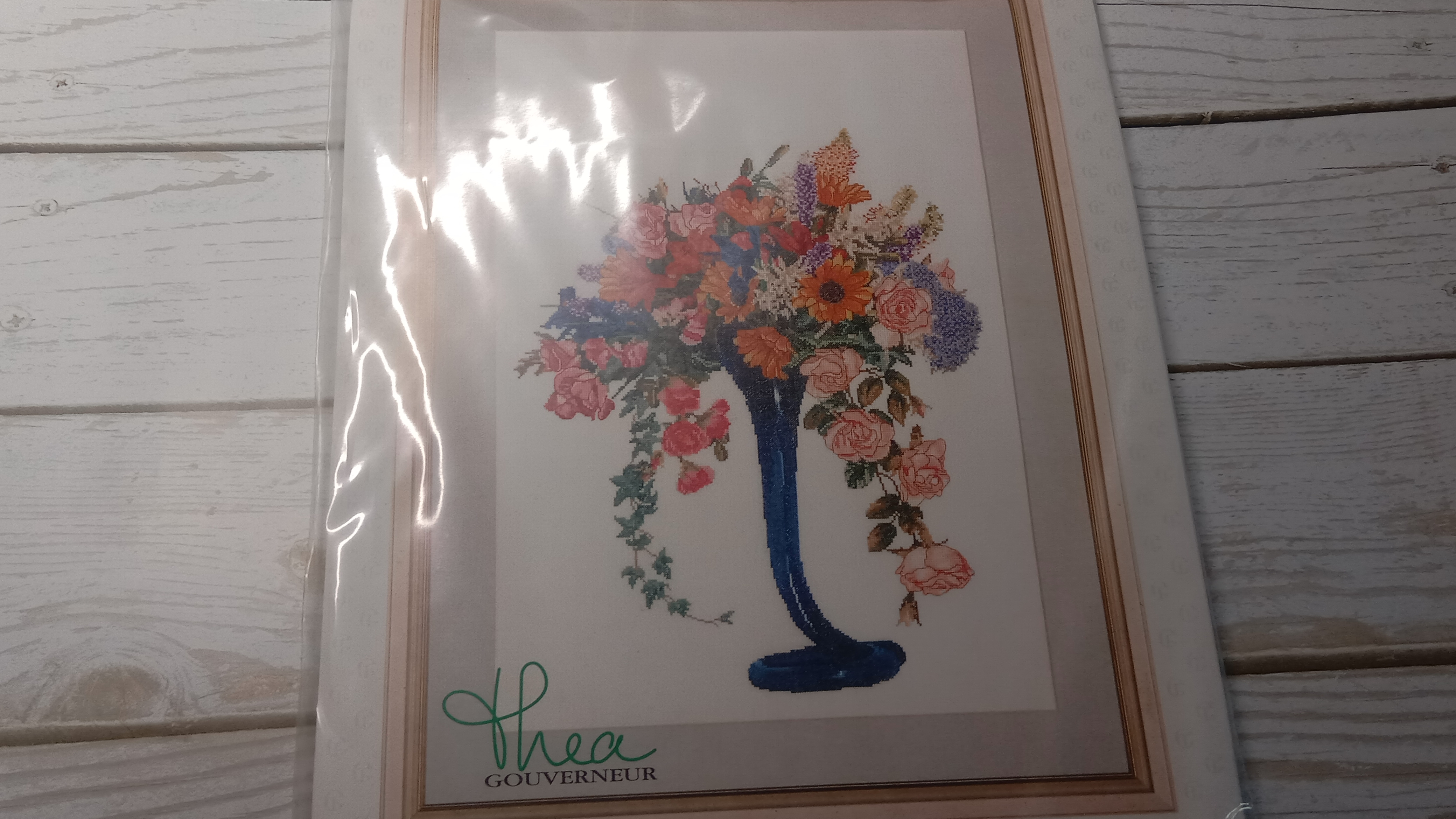 Обзор набора от Теи Гувернер "Букет в синей вазе" смотреть онлайн