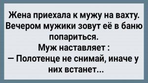 Жена Приехала к Мужу На Вахту! Сборник Свежих Анекдотов! Юмор!