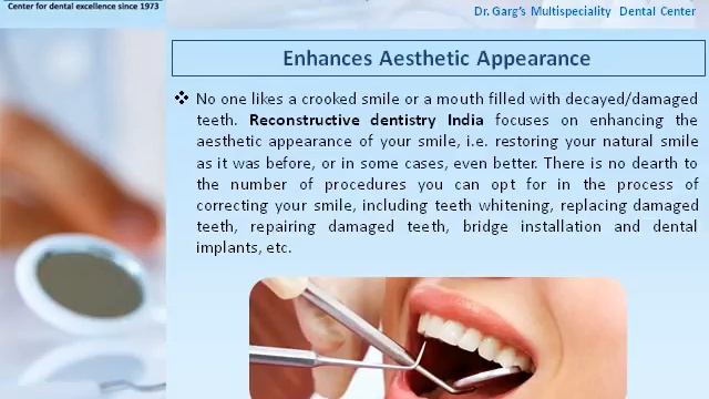 The Myriad Benefits of Reconstructive Dentistry