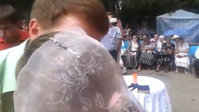 Украина, город Украинка, поздравление после водное крещение
