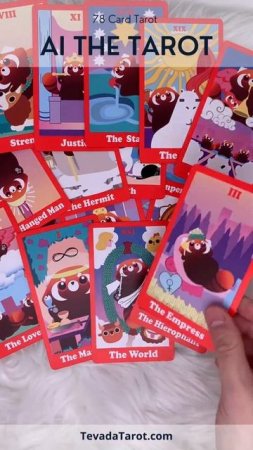 AI the Tarot: A Modern Take on Rider-Waite-Smith Tarot with Adorable Red Pandas! #short