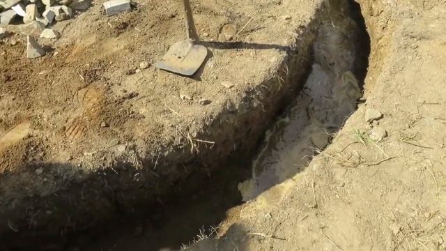 Rubble trench foundation for a Cob Building