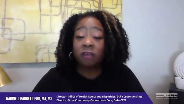 Dr. Nadine J. Barrett on Addressing Access Issues in Clinical Trials смотреть онлайн