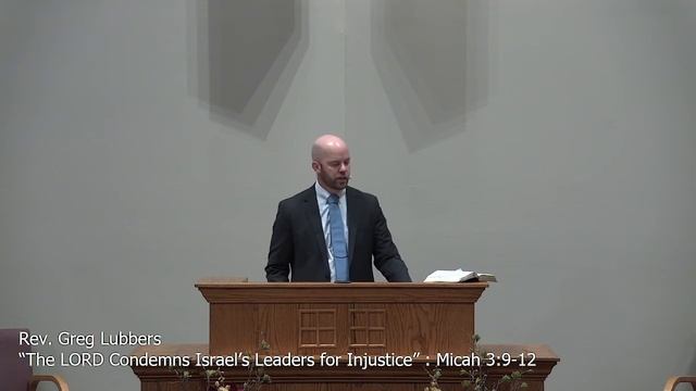 3-6-22 PM The LORD Condemns Israels Leaders for Injustice