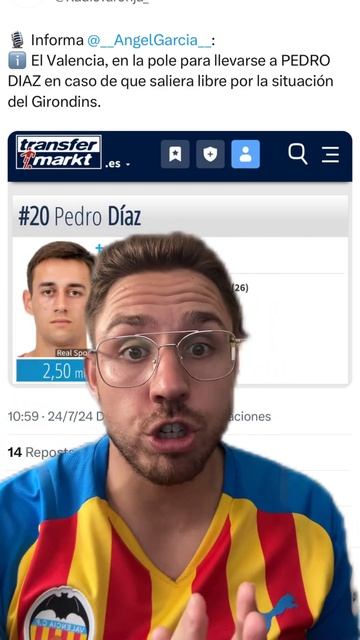 PEDRO DÍAZ ES BUENO? ⚽️|#futbol #valenciacf #realmadrid #fcbarcelona #futbolshorts смотреть онлайн