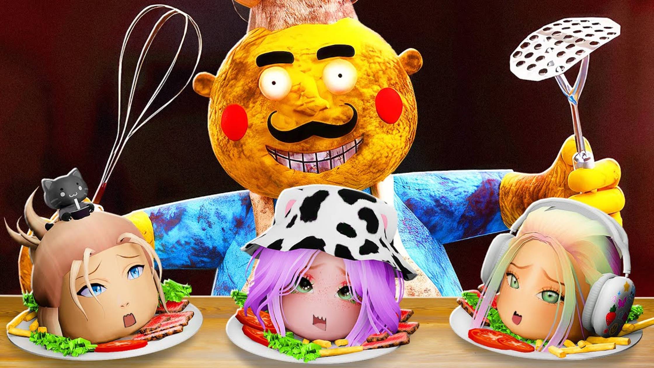 ПРИШЛИ НА ОБЕД К МИСТЕРУ МИКСУ! Roblox Mr.Mix КОШКА ЛАНА