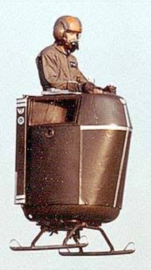 Прототип Williams X-Jet 1970-х годов (Вильямс Икс-джет) одноместная реактивная летающая платформа.