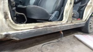 замена порогов Daewoo nexia
