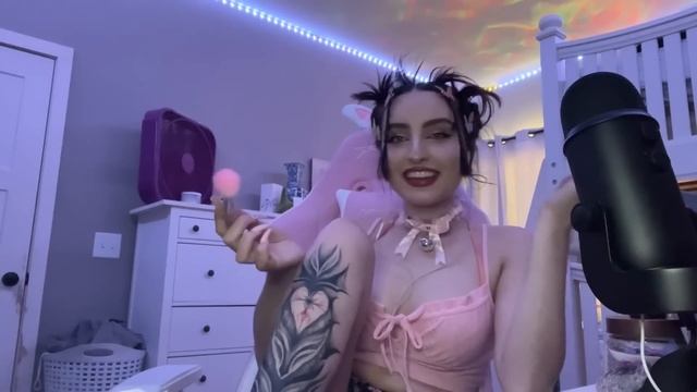 Beebee ASMR Tattoo Brushing Tracing, Skin Scratching Rubbing, Body Triggers