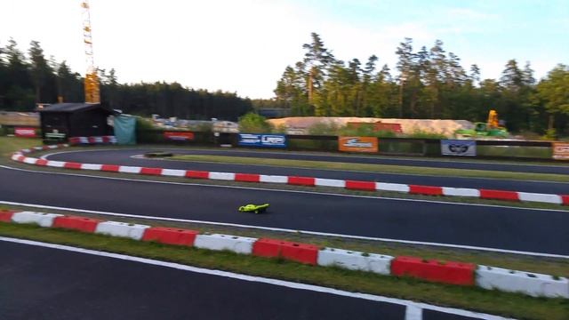 RC Serpent 1/8 E mod 6S a few laps on beautiful racetrack in germany смотреть онлайн