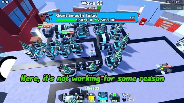 MY TOILET TOWER DEFENSE MATCH GLITCHED...