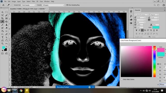 TUTORIAL PHOTOSHOP : Neon Glow Effect Foto Landscape / Neon Glow Effect Photoshop Tutorial