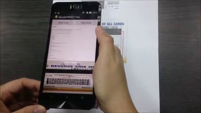 Scanning PDF417 on the reverse side of ID Card via Fun2D Barcode Scanning Mobile SDK смотреть онлайн