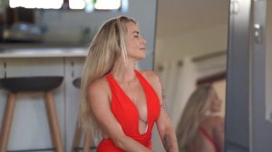 SHEIN  Red Baywatch Edition -  Try On [4K] Joanna Hall