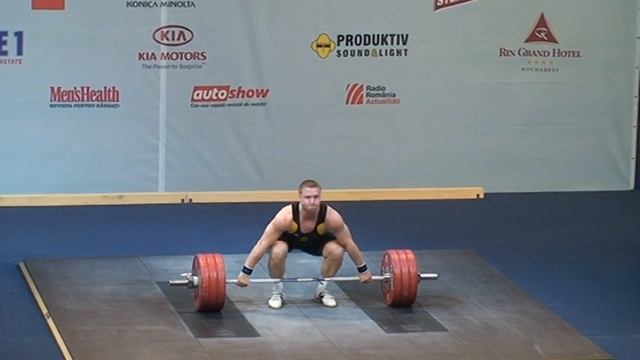 Spieß Jürgen GER snatch 175 kg European Weightlifting Championschips Bucharest 2009