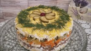 Салат с куриной печенью ПЕЧЕНКИН .Очень НЕЖНЫЙ салат. ПОШАГОВЫЙ РЕЦЕПТ