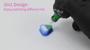 Колпачки силиконовые AVA SKULLDNA Triangle Silicone Ink Cup 2in1