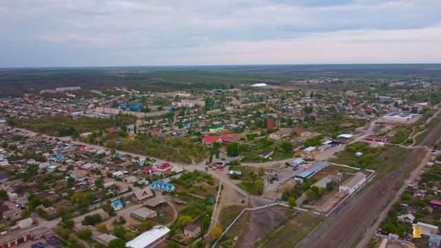 Суровикино сверху. Вечерний город Суровикино  09.05.2022 г. 4к