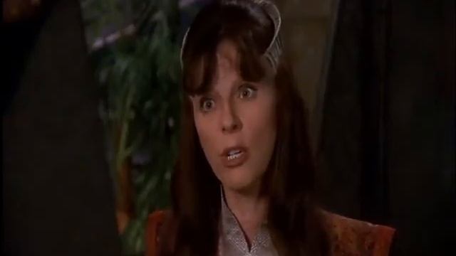 Mira Furlan as Delen in Pink Satin Kimono Style Dress смотреть онлайн