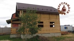 Двухэтажный дом из бруса для небольшой семьи. 19 ноября 2016 г