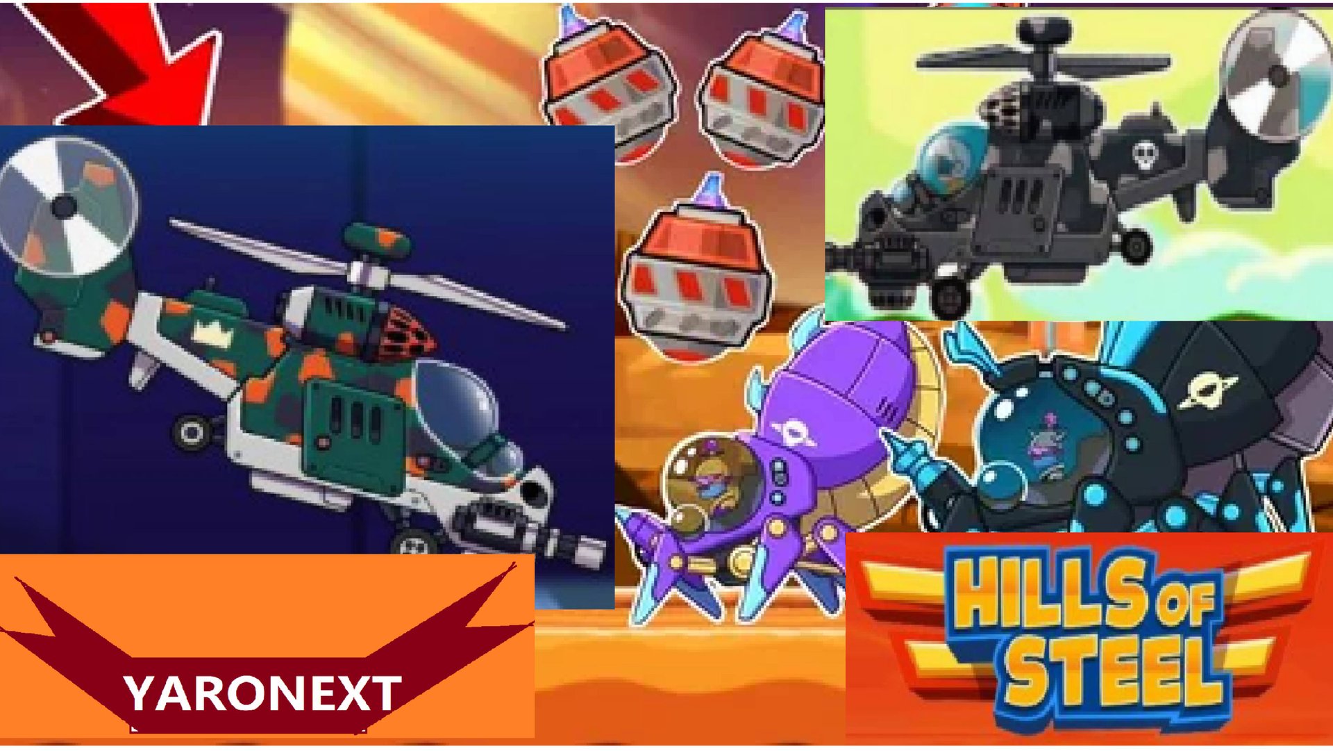 ВЕРТОЛЁТ СТАЛКЕР СРАЖАЕТСЯ Против всех врагов в СЛОЖНОЙ БИТВЕ НА ТИТАНЕ // Hills of Steel смотреть онлайн