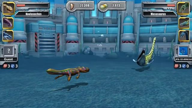 MEGALODON VS ELASMOSAURUS - AQUATIC DINOSAUR TOURNAMENT || JURASSIC PARK BUILDER