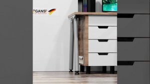 PO-А710G Подстолье Офис тип-А 710х550-120 (2 шт), Серый