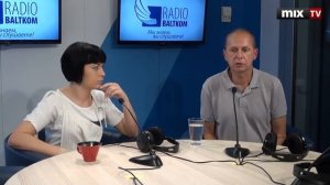 Валерий Раков и Елена Тонова в программе "Разворот". MIX TV