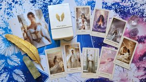 Обзор эстетичной утонченной колоды 🪶🩵🪽 ТАРО ОПЫТ ДУШИ 🪶🩵🪽 от Nika Tarot 🪶🩵🪽