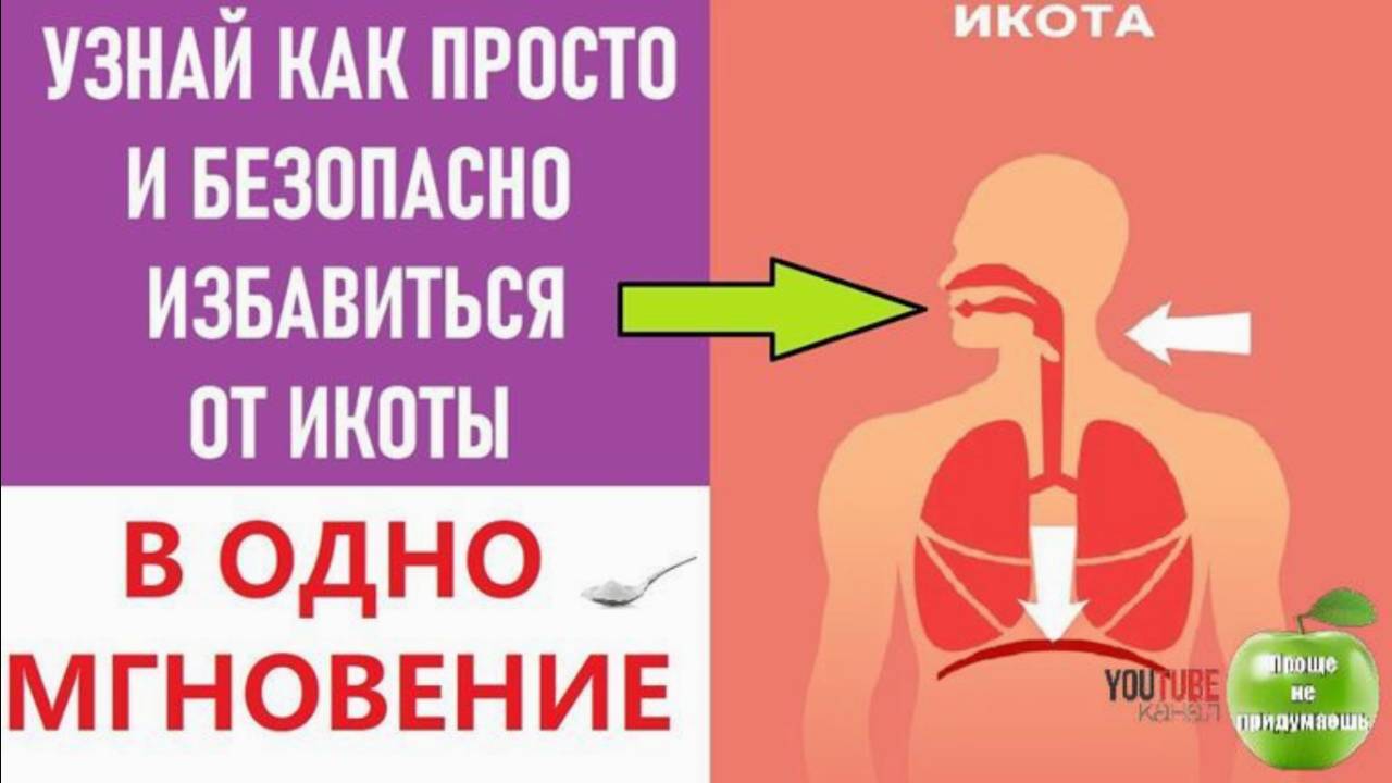 Избавиться от икоты меньше чем 1 минуту, очень простой и безопасный способ