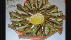 Бутерброды со шпротами - отличная закуска на праздничный стол на скорую руку!