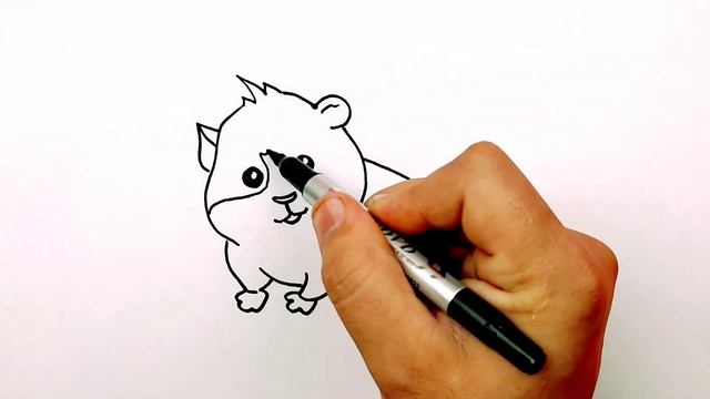 How to Draw a Hamster|How to Draw Hamster Easy| Step by Step Tutorial For Kids| Как нарисовать хомя смотреть онлайн