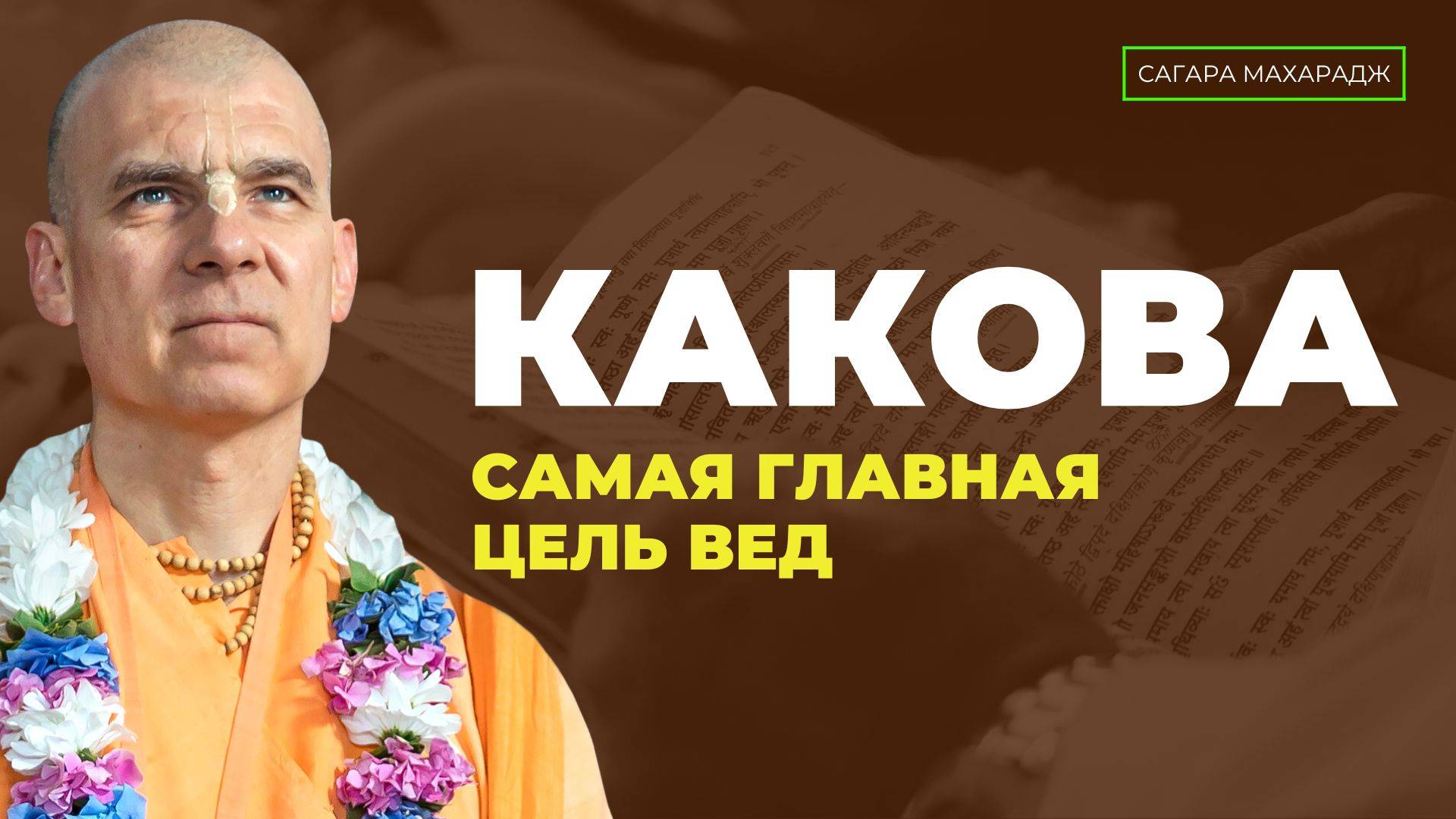 Е.С. Бхакти Расаяна Сагара Махарадж - Какова самая главная цель Вед